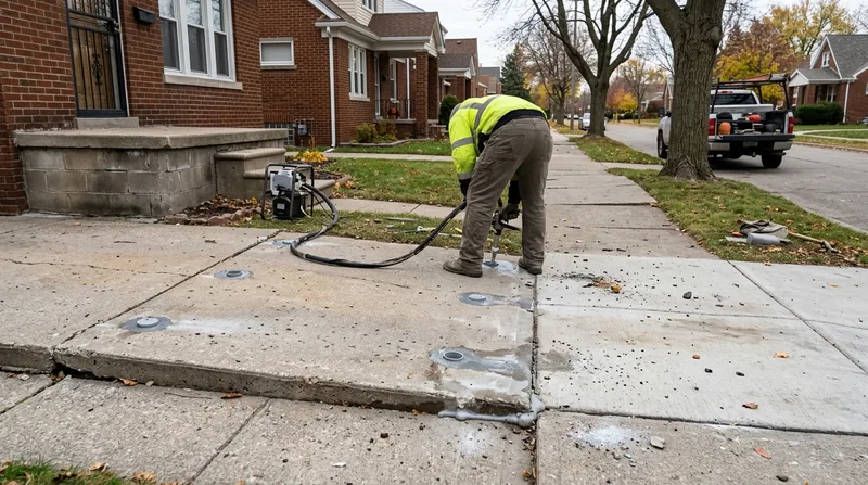 Concrete Leveling & Slab Lifting Detroit